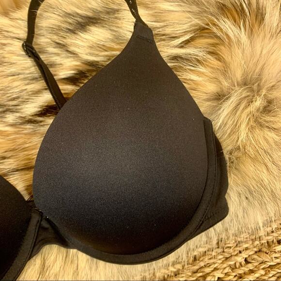 PINK by Victoria’s Secret Black Wear Everywhere Push-up Bra, Size 34C - Picture 3 of 9